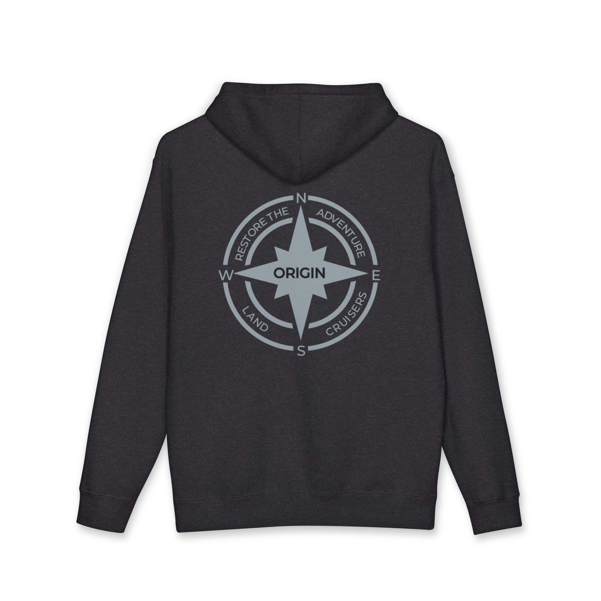Hooded sweatshirt with large Origin Land Cruisers logo