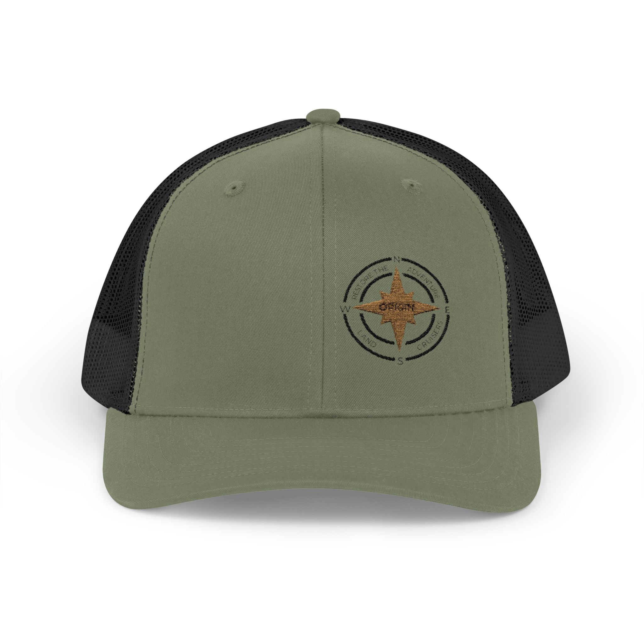 Origin Logo trucker hat with Black & Gold Logo